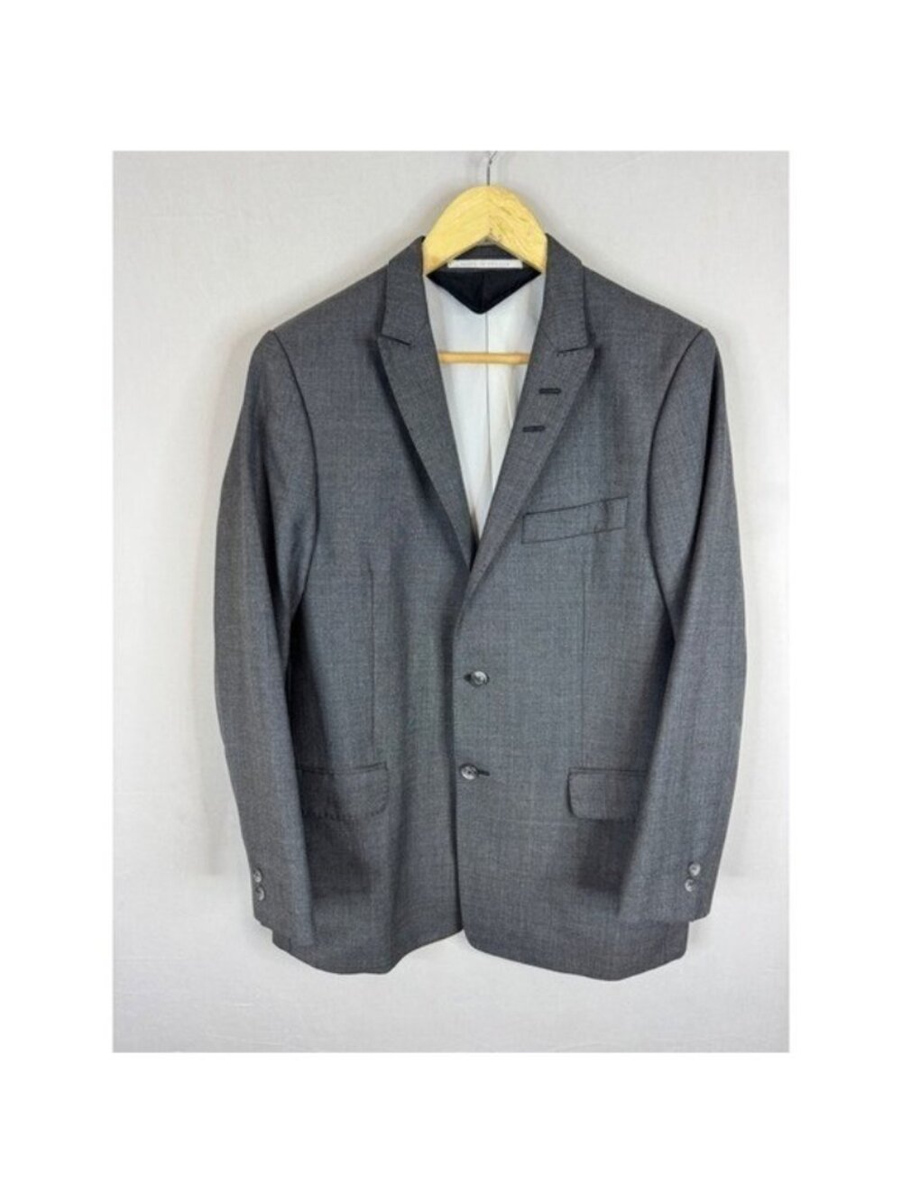 Tiger of Sweden Jarvis SU Grey 100% Wool Blazer Sport Coat Mens 38S